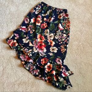 Nordstrom High Waisted Asymmetrical Skirt